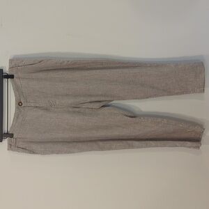 NWT Poetry Trousers Linen Cotton Wool - Natural Fawn size 14